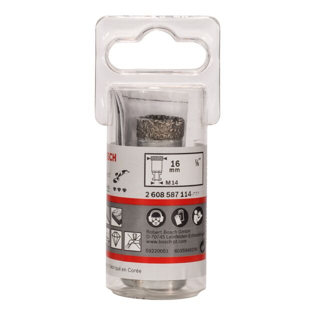 Алмазные сверла для сухого сверления Dry Speed 16 x 30 мм BOSCH, фото , изображение 2 | SNABZHENIE.com.ua