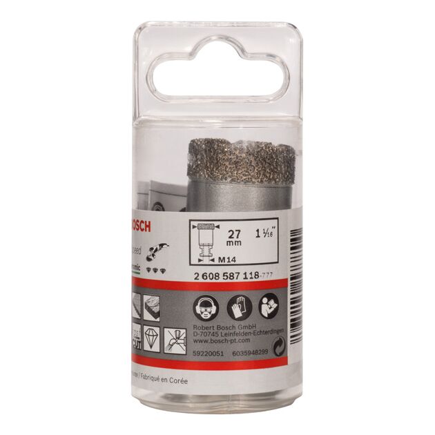 Алмазные сверла Dry Speed для керам. 27 x 35 мм BOSCH, фото , изображение 2 | SNABZHENIE.com.ua