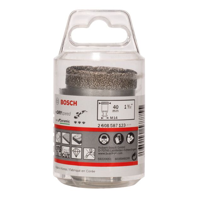 Алмазные сверла для сухого сверления BOSCH 40 x 35 мм, фото , изображение 2 | SNABZHENIE.com.ua
