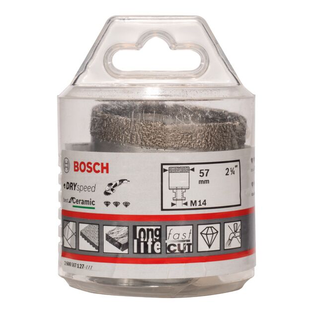 Алмазные сверла для сухого сверления BOSCH 57 x 35 мм, фото , изображение 2 | SNABZHENIE.com.ua