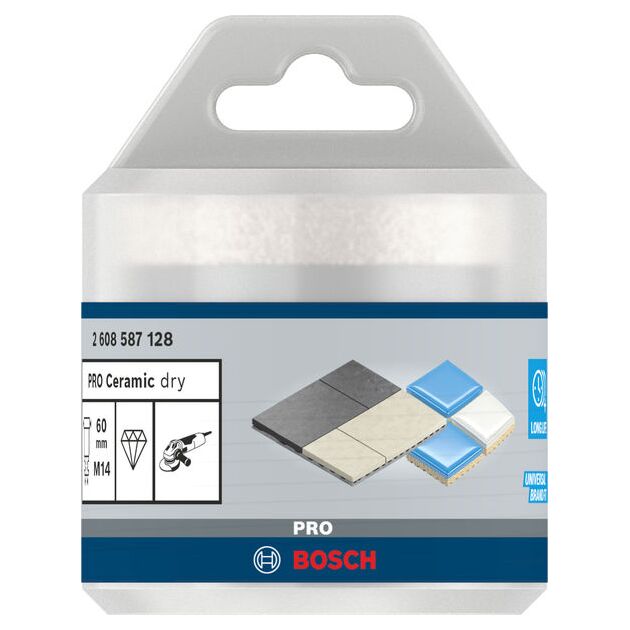 Алмазні свердла для сухого свердління Dry Speed Best for Ceramic 60 x 35 мм BOSCH, фото , зображення 2 | SNABZHENIE.com.ua