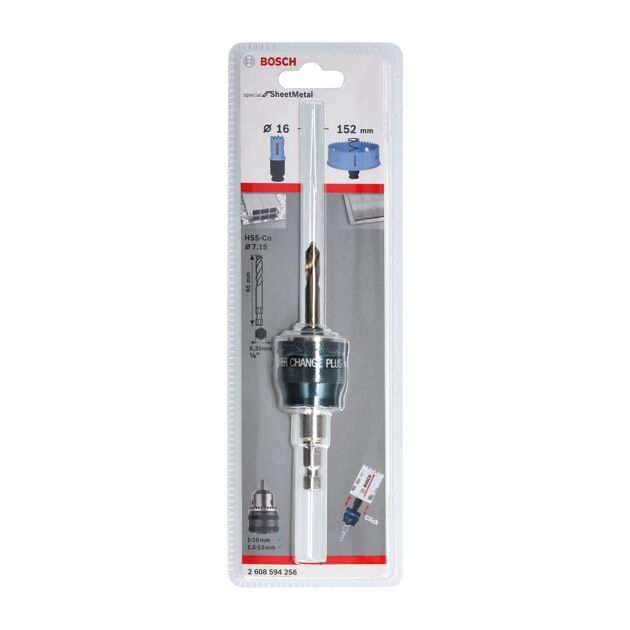 Переходник POWER-CHANGE 8,7 мм + сверло HSS-Co 7,15 x 65 мм BOSCH, фото , изображение 2 | SNABZHENIE.com.ua