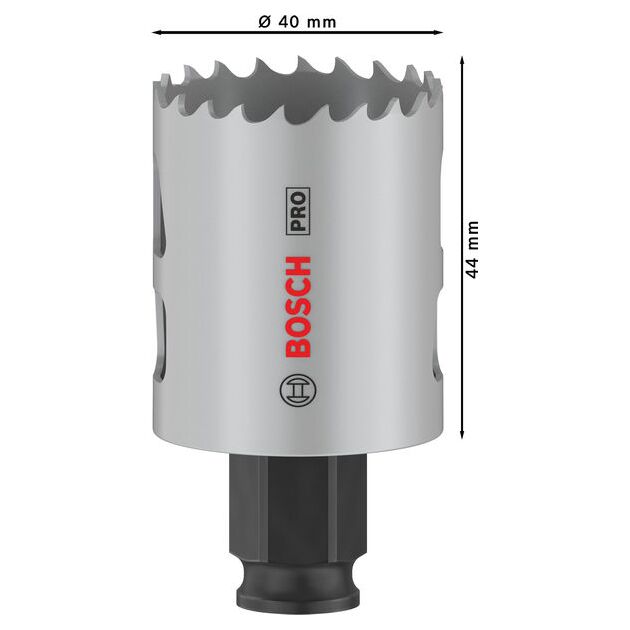 Коронка BOSCH PRO Multi Material PC Plus, 40 мм, фото , изображение 3 | SNABZHENIE.com.ua