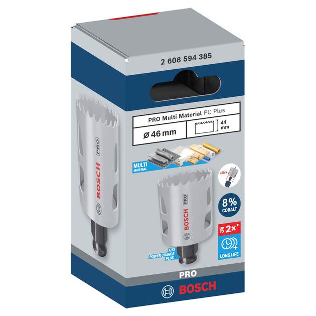 Коронка BOSCH PRO Multi Material PC Plus, 46 мм, фото , изображение 2 | SNABZHENIE.com.ua