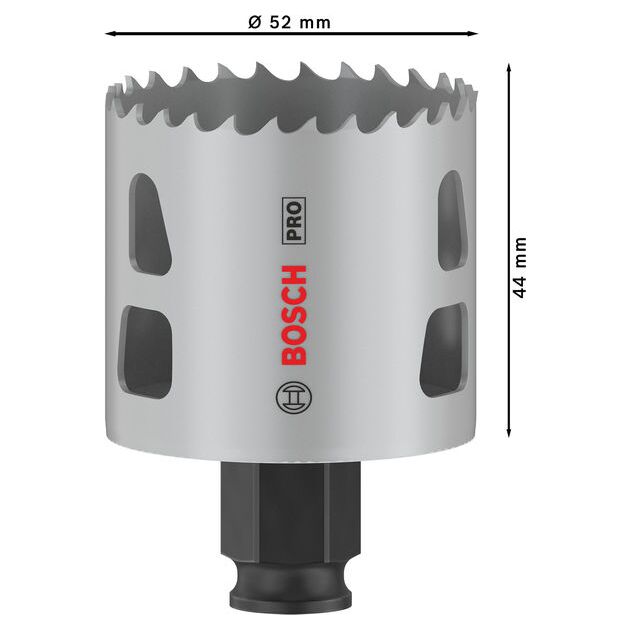 Коронка BOSCH PRO Multi Material PC Plus, 52 мм, фото , изображение 3 | SNABZHENIE.com.ua