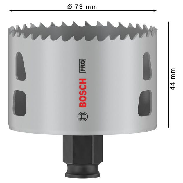 Коронка BOSCH PRO Multi Material PC Plus, 73 мм, фото , изображение 3 | SNABZHENIE.com.ua