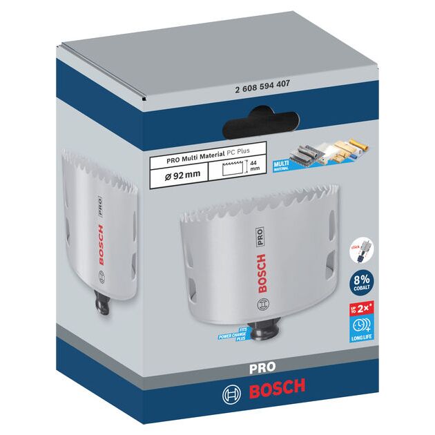 Коронка BOSCH PRO Multi Material PC Plus, 92 мм, фото , изображение 2 | SNABZHENIE.com.ua