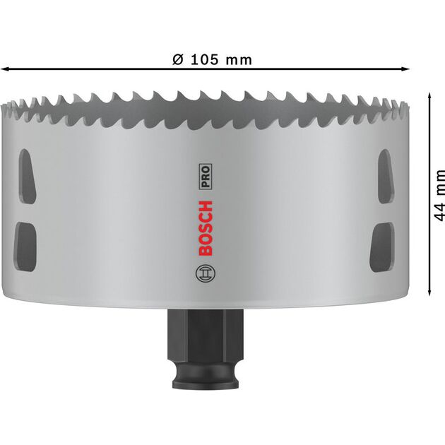 Коронка PRO Multi Material PC Plus, 105 мм BOSCH, фото , зображення 3 | SNABZHENIE.com.ua