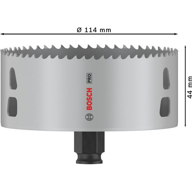 Коронка BOSCH PC Plus Multi Material, 114 мм, фото , изображение 3 | SNABZHENIE.com.ua