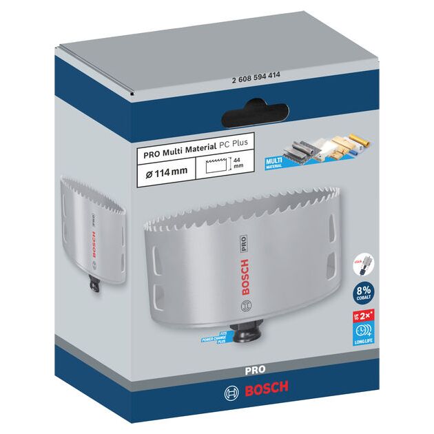 Коронка BOSCH PC Plus Multi Material, 114 мм, фото , изображение 2 | SNABZHENIE.com.ua