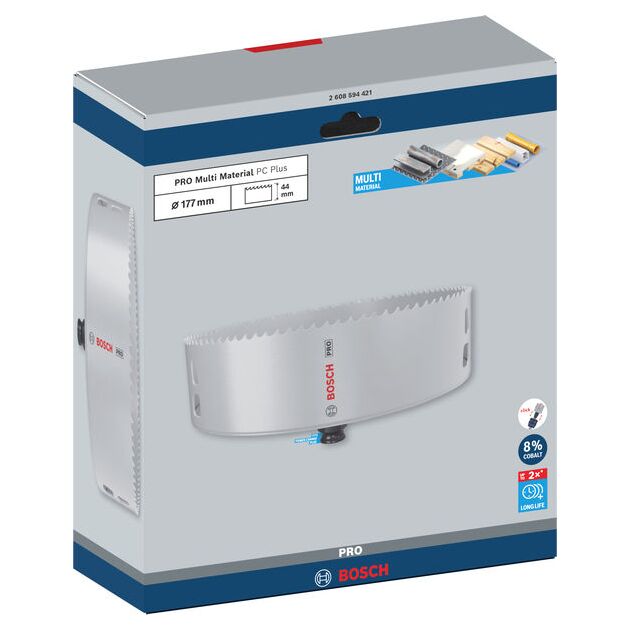 Коронка Bosch PRO Multi Material PC Plus, 177 мм, фото , изображение 2 | SNABZHENIE.com.ua