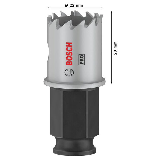 Коронка BOSCH PRO Sheet Metal PC Plus, 22 мм, фото , изображение 3 | SNABZHENIE.com.ua
