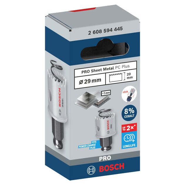 Коронка BOSCH PRO Sheet Metal PC Plus, 29 мм, фото , изображение 2 | SNABZHENIE.com.ua