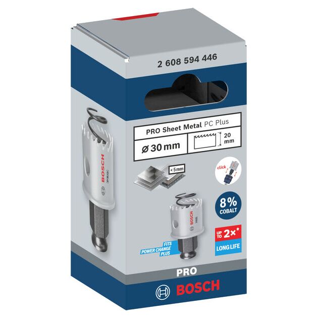 Коронка BOSCH PRO Sheet Metal PC Plus, 30 мм, фото , изображение 2 | SNABZHENIE.com.ua