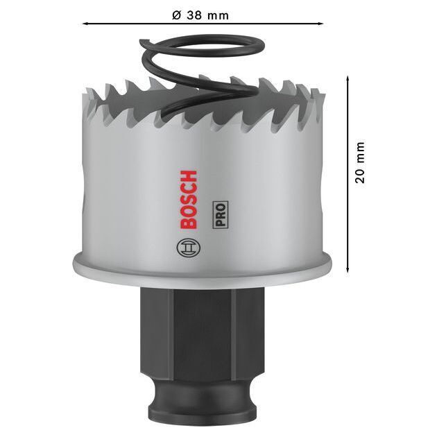 Коронка BOSCH PRO Sheet Metal PC Plus, 38 мм, фото , изображение 3 | SNABZHENIE.com.ua