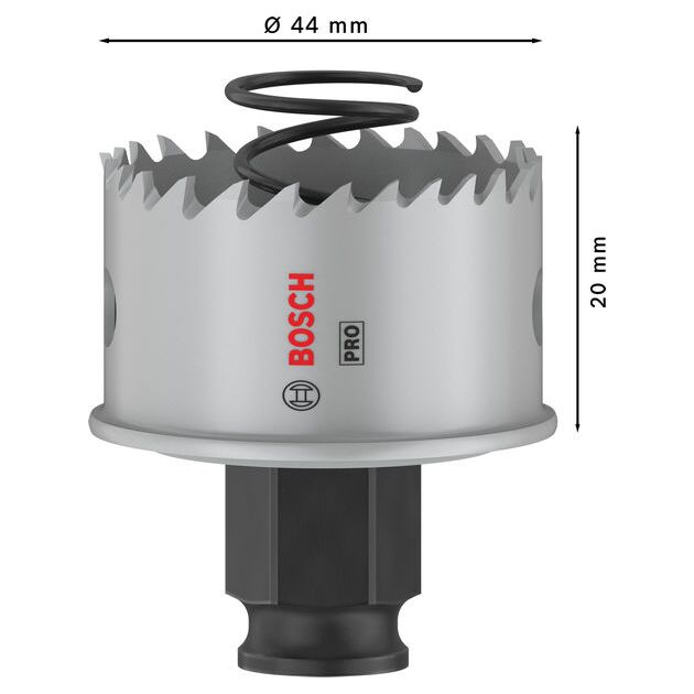 Коронка PRO Sheet Metal PC Plus, 44 мм BOSCH, фото , зображення 3 | SNABZHENIE.com.ua
