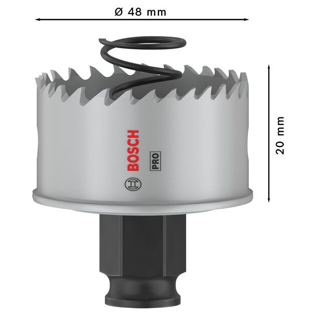 Коронка PRO Sheet Metal PC Plus, 48 мм BOSCH, фото , зображення 3 | SNABZHENIE.com.ua