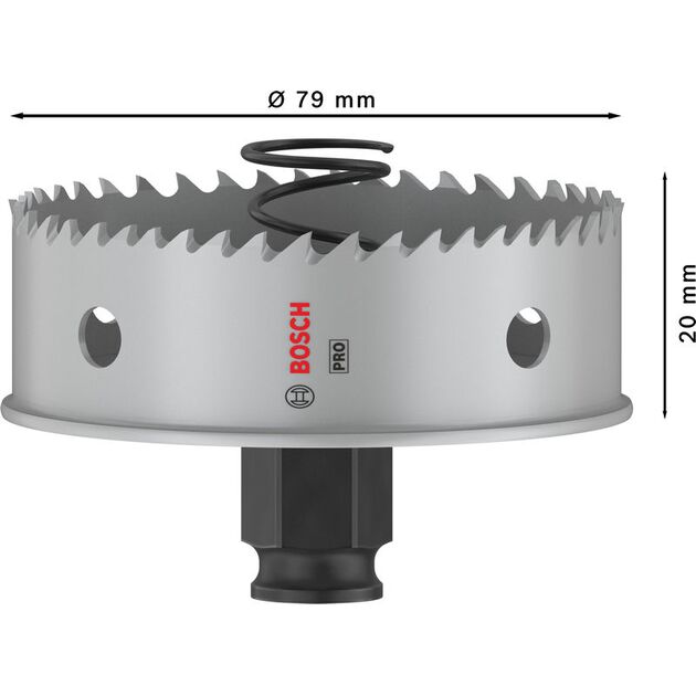 Коронка PRO Sheet Metal PC Plus, 79 мм BOSCH, фото , зображення 3 | SNABZHENIE.com.ua
