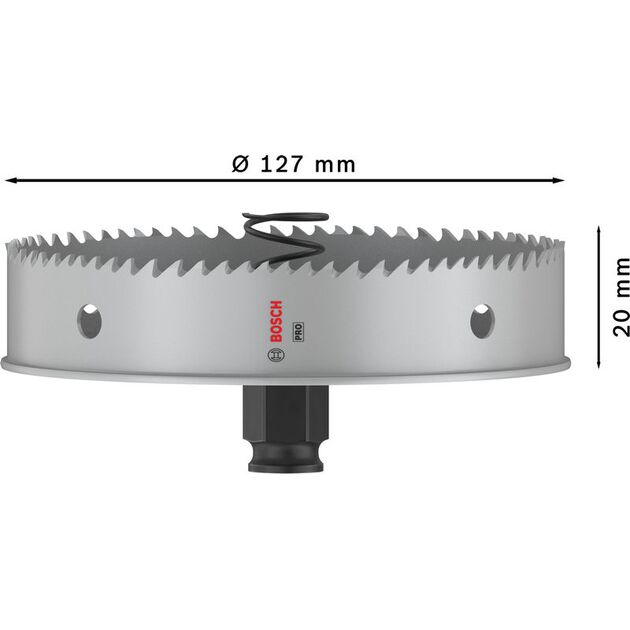 Коронка BOSCH PRO Sheet Metal PC Plus, 127 мм, фото , изображение 3 | SNABZHENIE.com.ua