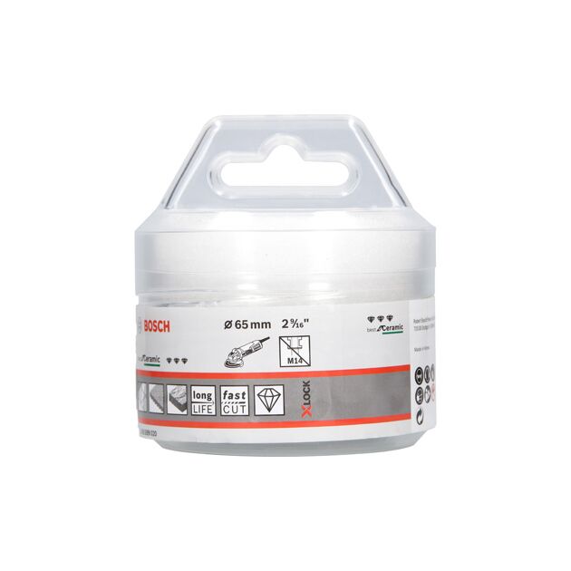 Алмазная коронка BOSCH X-LOCK 65x35 для керамики Dry Speed, фото , изображение 3 | SNABZHENIE.com.ua