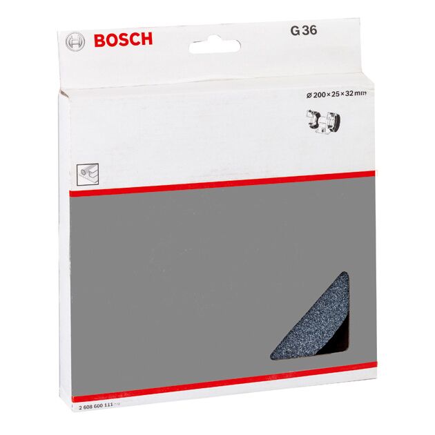Шлифкруг Bosch 200x32x25 мм, зерно 36 (2608600111), фото , изображение 3 | SNABZHENIE.com.ua