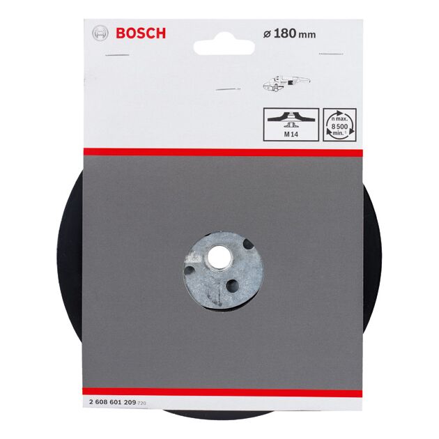 Опорна тарілка Standard M14, 180 мм BOSCH, фото , зображення 3 | SNABZHENIE.com.ua