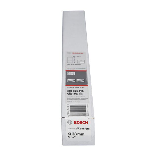 Алмазный кольцевой резец Standard для бетона G 1/2 28 мм, 300 мм, 3-10 мм BOSCH, фото , изображение 2 | SNABZHENIE.com.ua