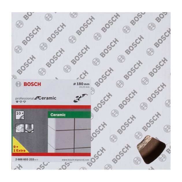 Алмазний відрізний диск Standard for Ceramic 180 x 22,23 x 1,6 x 7 мм BOSCH, фото , зображення 2 | SNABZHENIE.com.ua