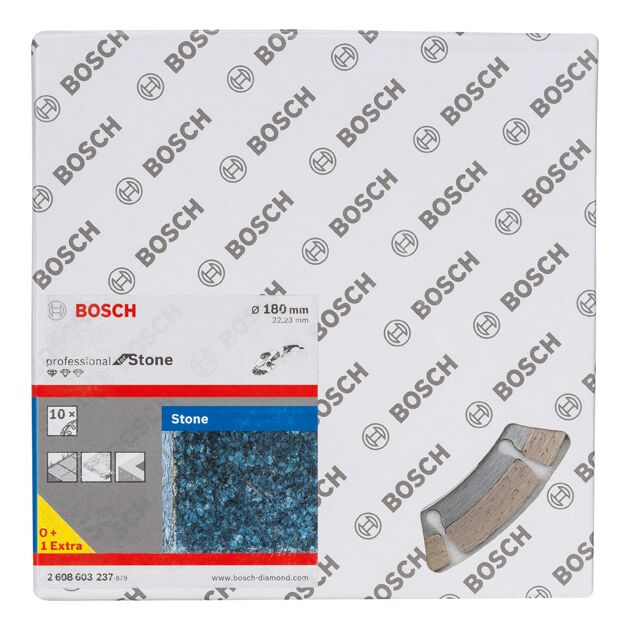 Алмазный диск Standard for Stone 180x22,23x2 мм BOSCH, фото , изображение 2 | SNABZHENIE.com.ua