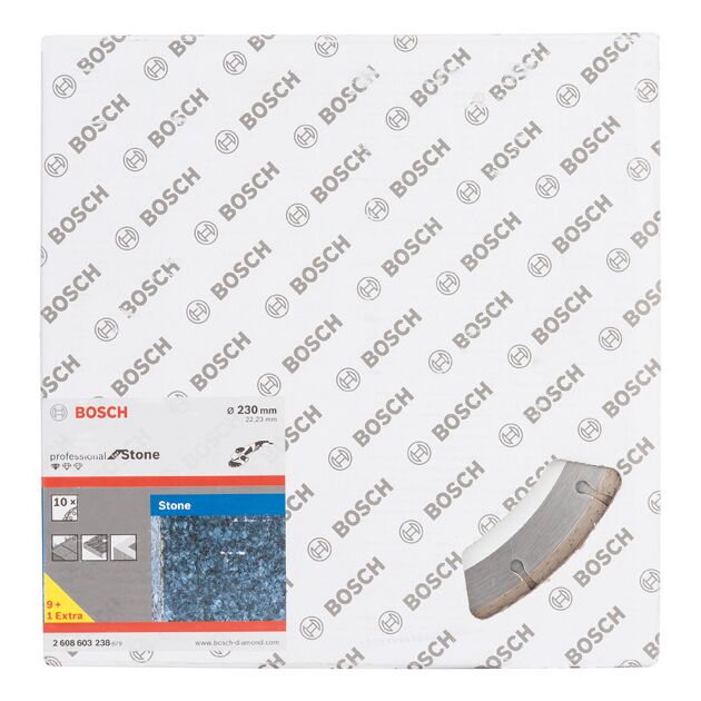 Алмазний відрізний круг 230 x 22,23 мм, Standard for Stone, 10 шт, BOSCH (2608603238), фото , зображення 2 | SNABZHENIE.com.ua