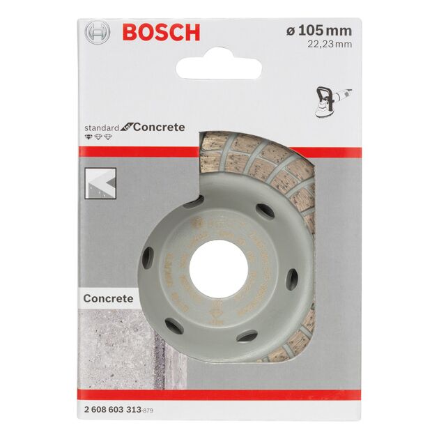 Алмазный диск Turbo для бетона 105 x 22,23 x 3 мм BOSCH, фото , изображение 2 | SNABZHENIE.com.ua