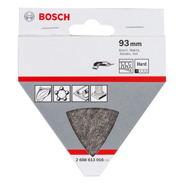 Полірувальний фетр тверді, 93 мм BOSCH, фото , зображення 2 | SNABZHENIE.com.ua