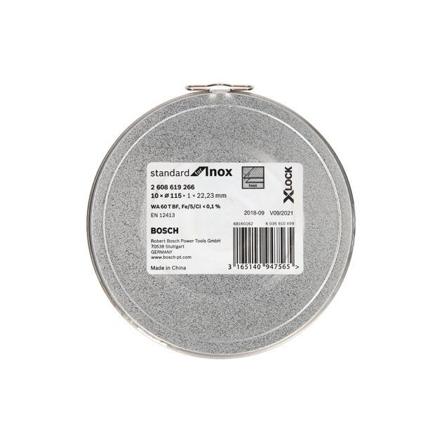Диск відрізний X-LOCK Standard for Inox 10 x 115 x 1 x 22,23 мм, пряме різання BOSCH, фото , зображення 6 | SNABZHENIE.com.ua