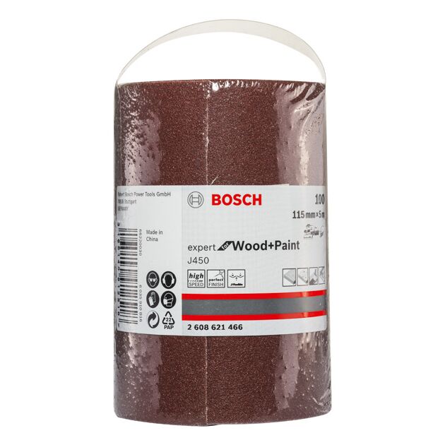 J450 Эксперт по дереву и краске, 115 мм X 5 м, G120 BOSCH, фото , изображение 2 | SNABZHENIE.com.ua