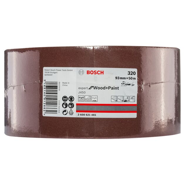 J450 Expert для дерева и краски, 93 мм X 50 м, G320 BOSCH, фото , изображение 2 | SNABZHENIE.com.ua