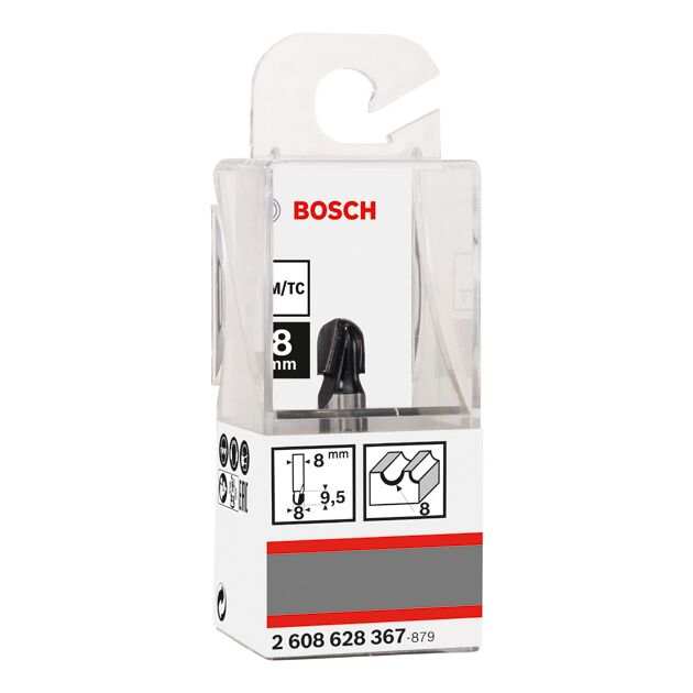 Галтельная фреза 8 x 9,2 x 40 мм, хвостовик 8 мм BOSCH, фото , изображение 2 | SNABZHENIE.com.ua
