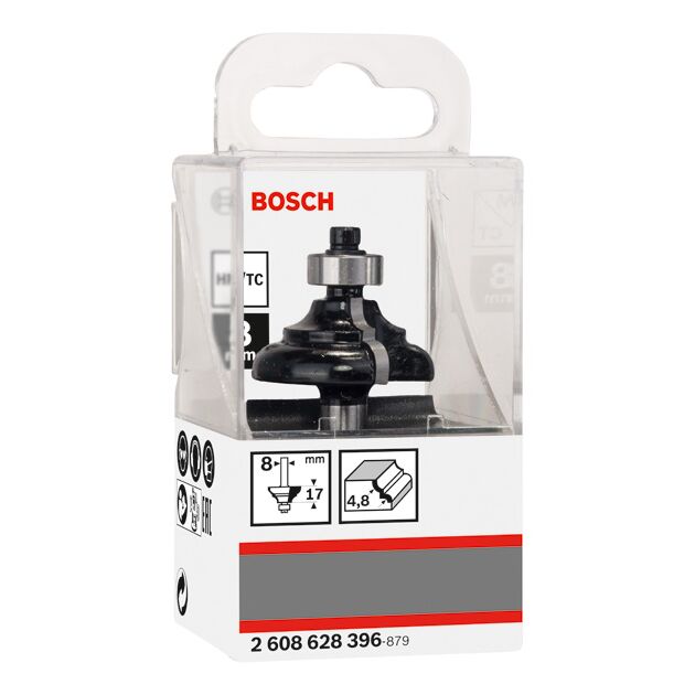 Фреза профиль C 31,8x14x57 мм, хвостовик 8 мм BOSCH (2608628396), фото , изображение 2 | SNABZHENIE.com.ua