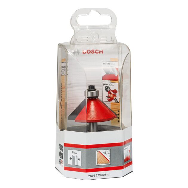 Фреза Фасковая Expert for Wood, 8 мм, D 44 мм, L 18,5 мм, G 61 мм BOSCH, фото , изображение 2 | SNABZHENIE.com.ua