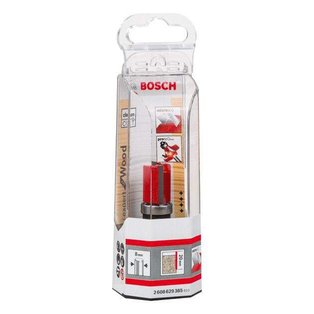 Фреза для обгону ламінату Expert for Wood Laminate, 8 мм, D1 16 мм, L 20 мм, G 60 мм BOSCH, фото , зображення 2 | SNABZHENIE.com.ua