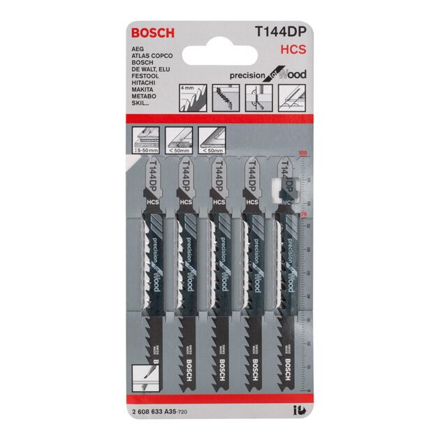 Пилка T 144 DP Precision для дерева BOSCH, фото , изображение 3 | SNABZHENIE.com.ua