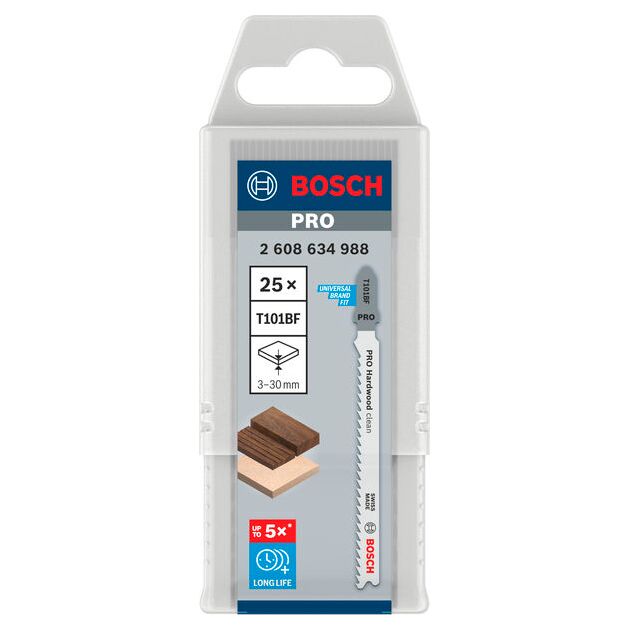 Лобзикова пилка T 101 BF Clean for Hard Wood BOSCH, фото , зображення 2 | SNABZHENIE.com.ua