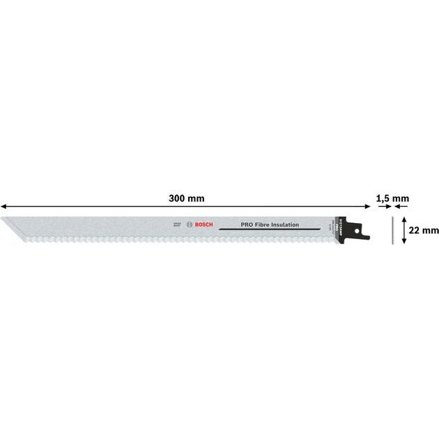 Полотно для ножовок S 1213 AWP Precision для волоконної ізоляції BOSCH, фото , зображення 4 | SNABZHENIE.com.ua