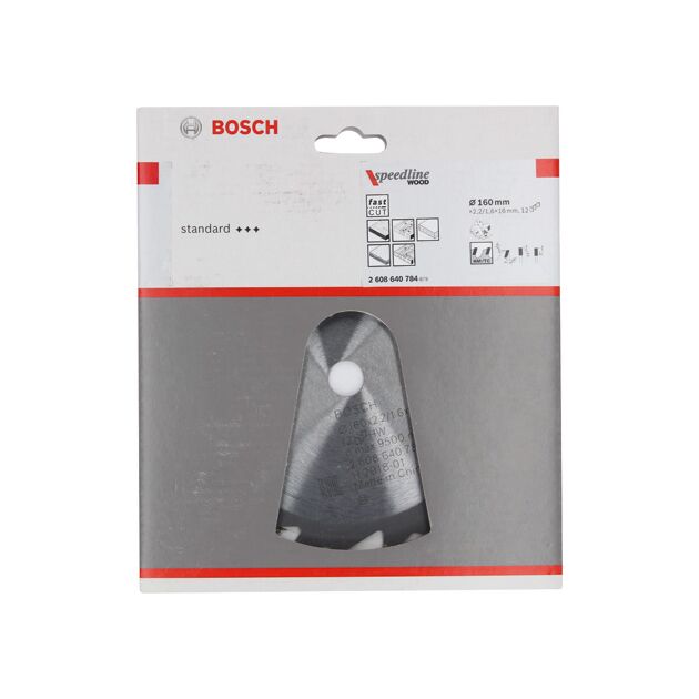 Пильный диск 160x16 12T SPEEDLINE BOSCH (2608640784), фото , изображение 3 | SNABZHENIE.com.ua