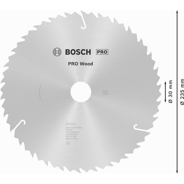 Пильный диск «Speedline Wood» 235 x 30/25 x 2,4 мм, 30 BOSCH, фото , изображение 4 | SNABZHENIE.com.ua