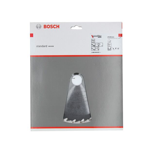 Пильный диск «Speedline Wood» 235 x 30/25 x 2,4 мм, 30 BOSCH, фото , изображение 2 | SNABZHENIE.com.ua