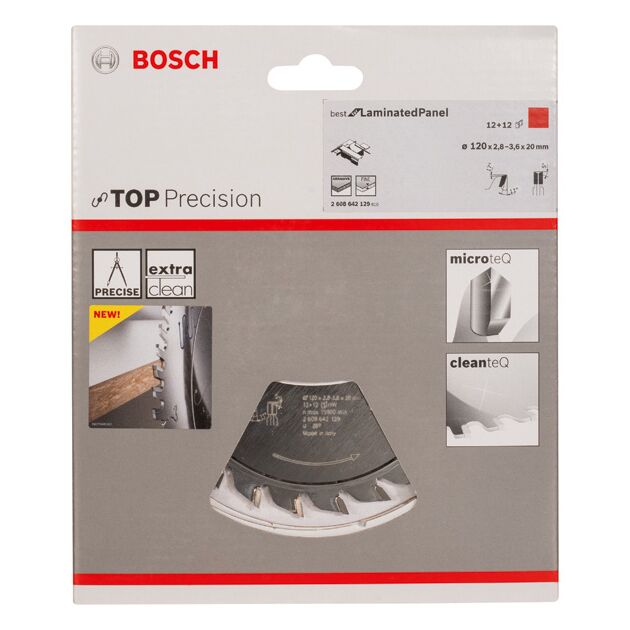 Диск предварительной насечки Top Precision 120x20x2,8-3,6 мм, 12+12 BOSCH, фото , изображение 2 | SNABZHENIE.com.ua