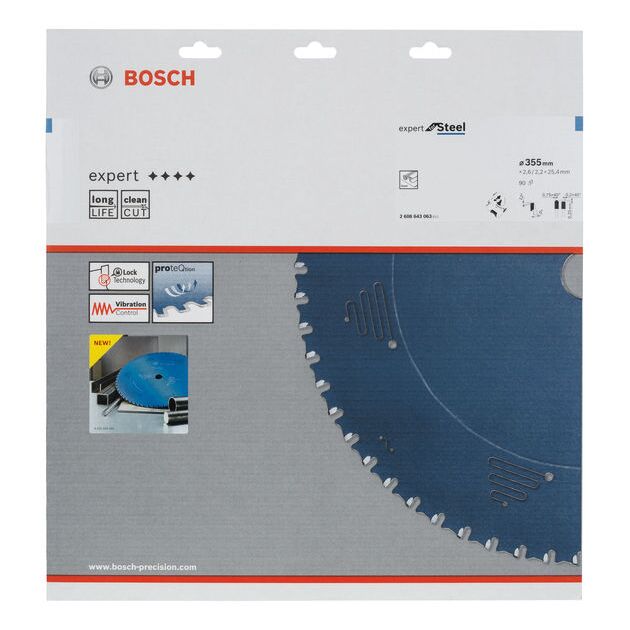 Пильный диск BOSCH Expert for Steel 355 мм, 90 зубьев, фото , изображение 2 | SNABZHENIE.com.ua
