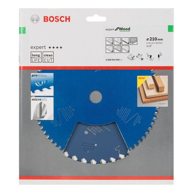 Пильный диск Expert для дерева 210 x 30 x 2,4 мм, 40 зубьев BOSCH, фото , изображение 2 | SNABZHENIE.com.ua