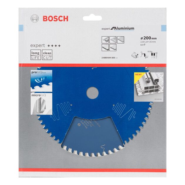Пильний диск Expert for Aluminium 200 x 30 x 2,8 мм, 60 BOSCH, фото , зображення 2 | SNABZHENIE.com.ua