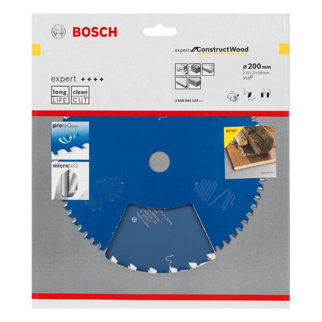 Пильний диск Expert for Construct Wood 200 x 30 x 2,0 мм, 30 BOSCH, фото , зображення 2 | SNABZHENIE.com.ua